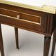 Pair of Louis XVI Style Nightstands with White Carrara Marble