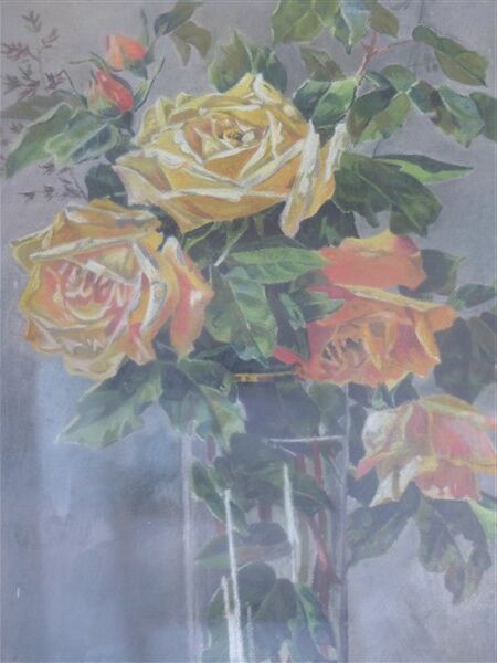 Pastel bouquet of pink flowers