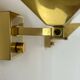 Pair of vintage wall lights, brass, Italy 1970