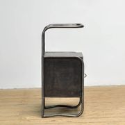 Set of iron bedside tables, 1950s