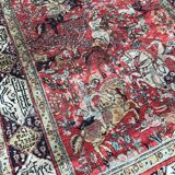Vintage Persian Ghoum 108 X 164 CM hand made silk carpets