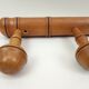 Hook 3 wooden hooks 35 cm