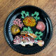 Assiette trompe l’œil Vallauris 1950