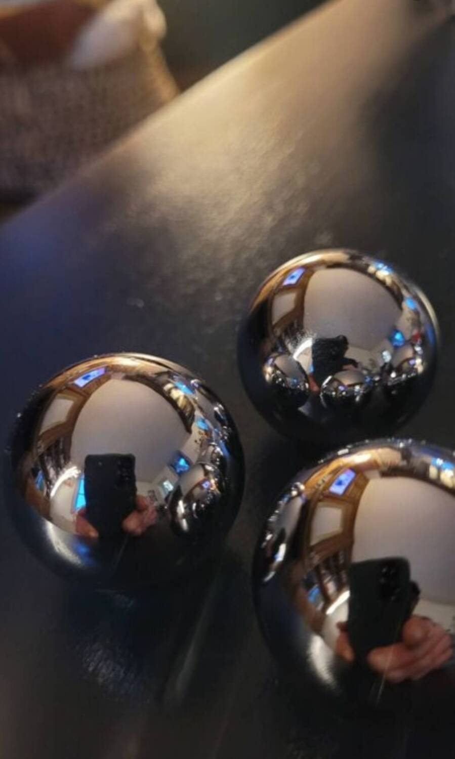 4 chrome brass furniture knobs