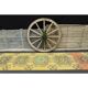 1970s Turkish Oushak Handmade Wool Cotton Yellow Runner 81x362