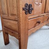 Vintage design solid oak sideboard