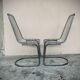 Vintage sled chair by Gastone Rinaldi in chrome wire, 1970s made in Italy
