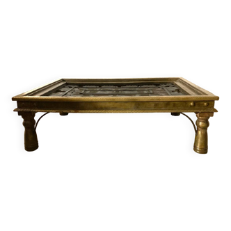 Table basse indienne, table basse ethnique