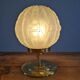 Art Deco globe table lamp in frosted glass