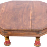 Bajoot tea table in ancient burmese teak