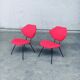 Set of Mid-Century Modern Low Side Chairs, Italy, 1950s