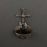 Silver stoup with 18th century Calvary decoration