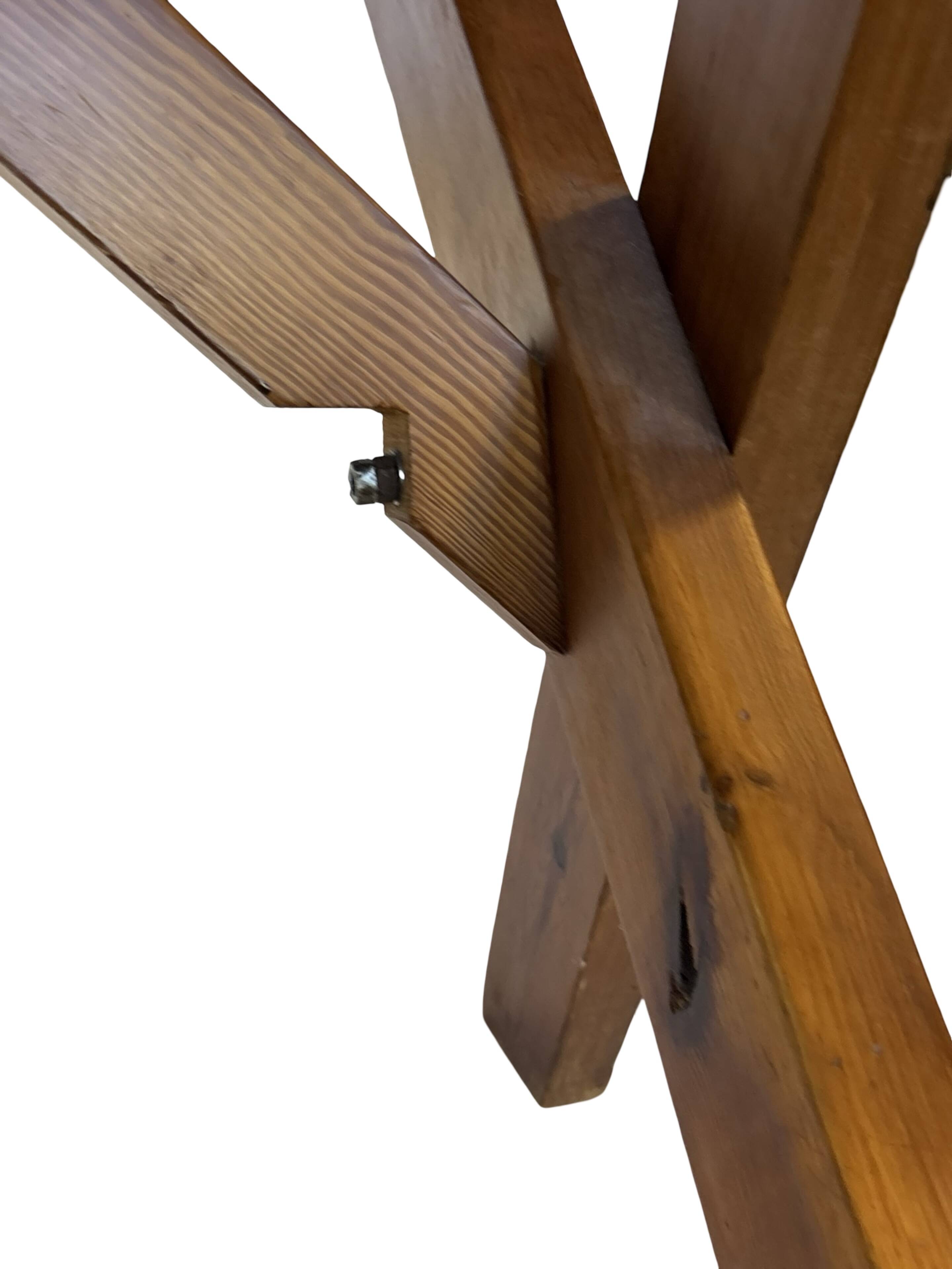 Vintage Dining Table Pinewood 60's Minimalist Dining Table