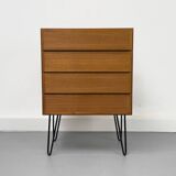 Commode en teck d'Omann Jun, années 1960