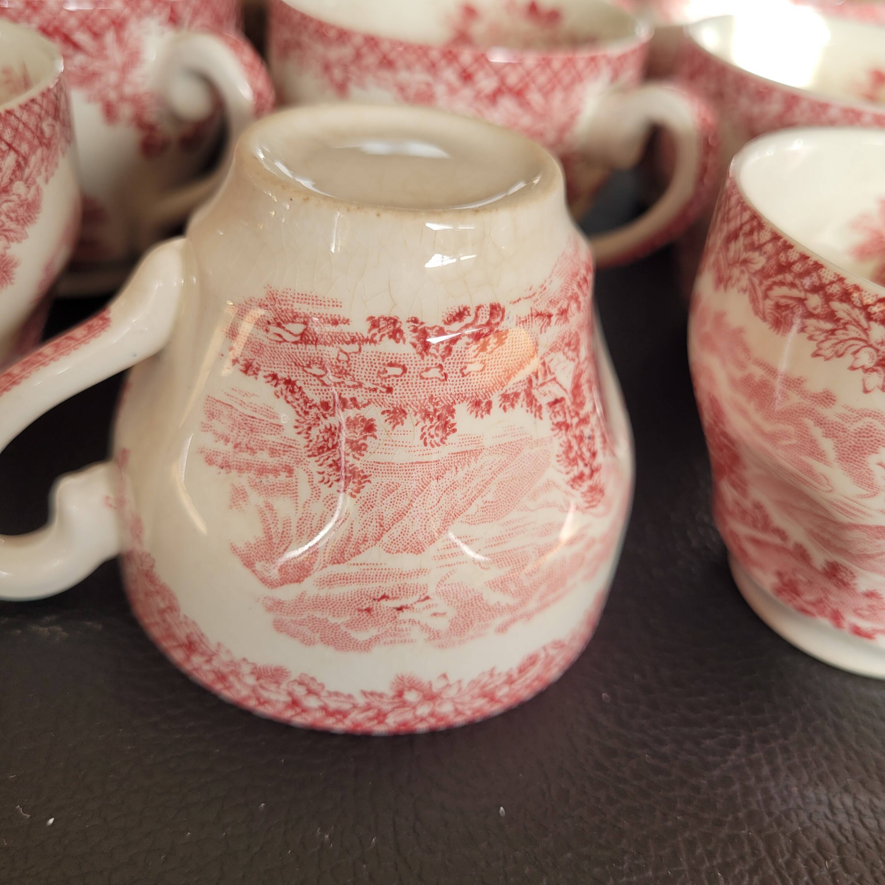 English porcelain coffee set 22 pieces
