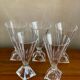Art Deco crystal champagne coupes from Arques