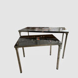 Vintage ceramic nesting tables
