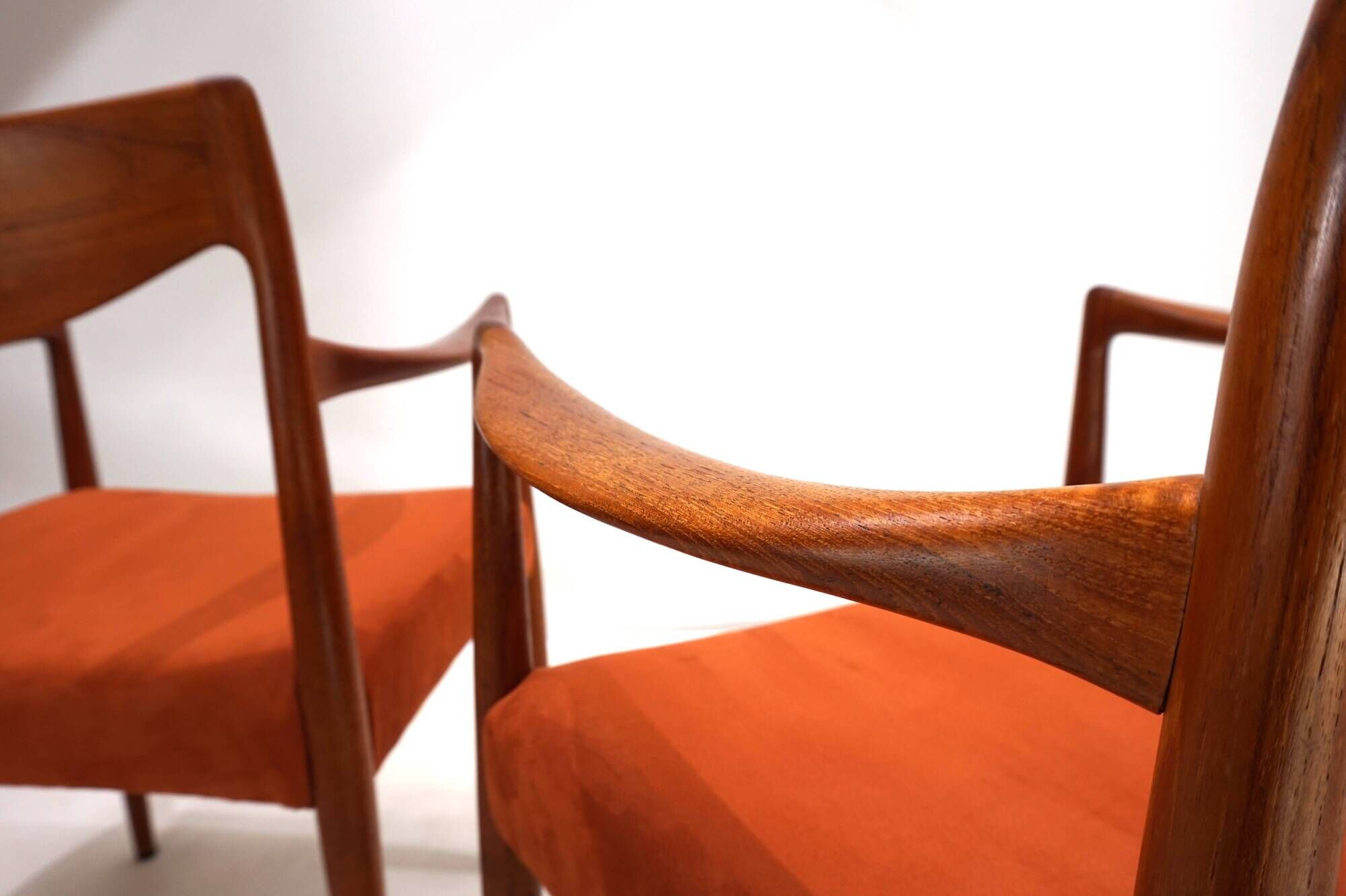 Set of 2 Gustav Bahus Bambi teak chairs by Rolf Rastad & Adolf Relling, 196