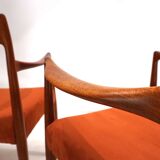 Suite de 2 chaises en teck Gustav Bahus Bambi par Rolf Rastad & Adolf Relling, 196