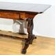 Table, bureau à volets en palissandre massif, époque Restauration, début XIXème