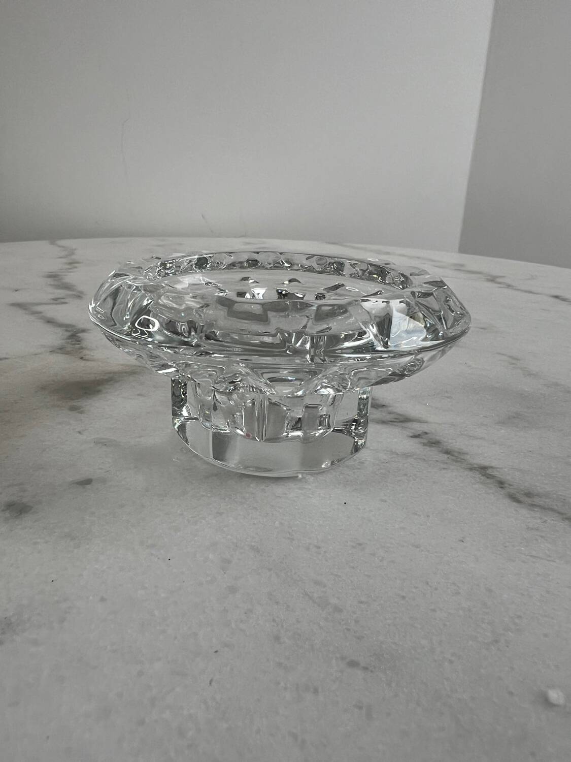 Glass candlestick