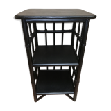 Black rattan shelf