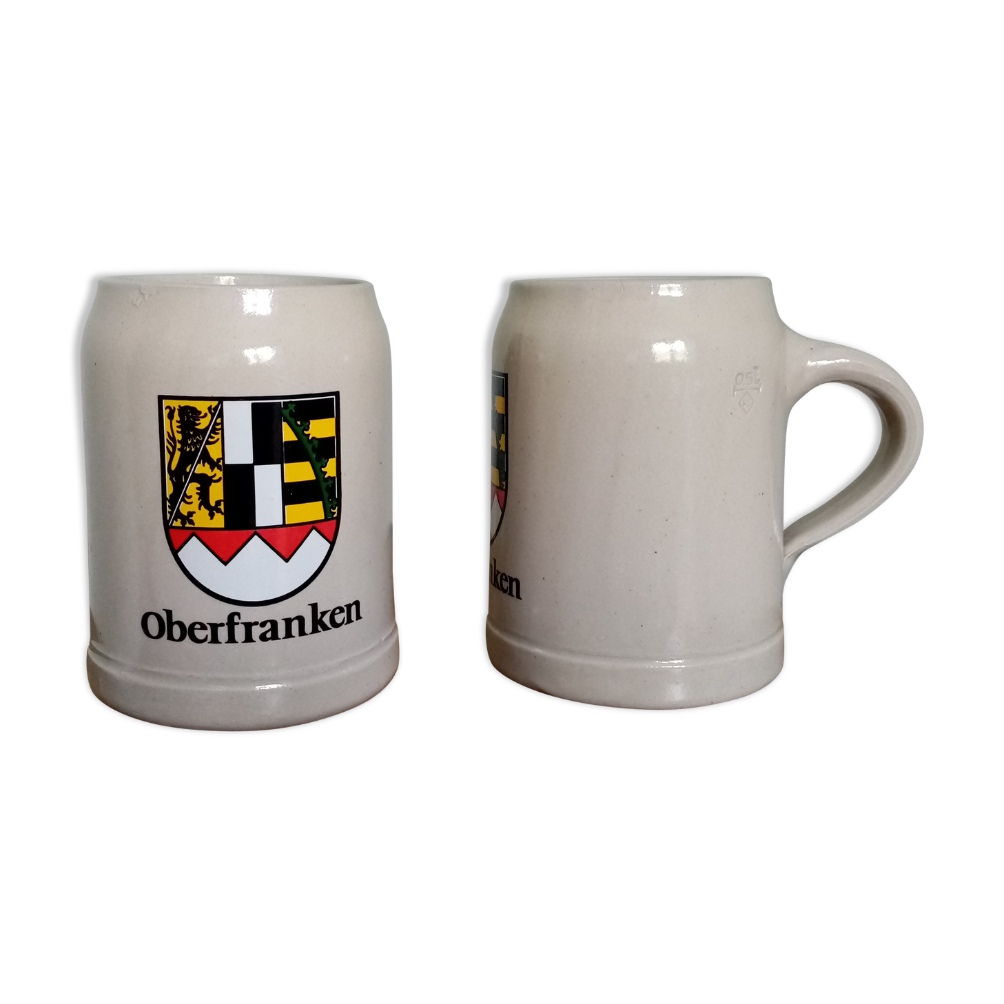 2 West Germany Oberfranken beer mugs