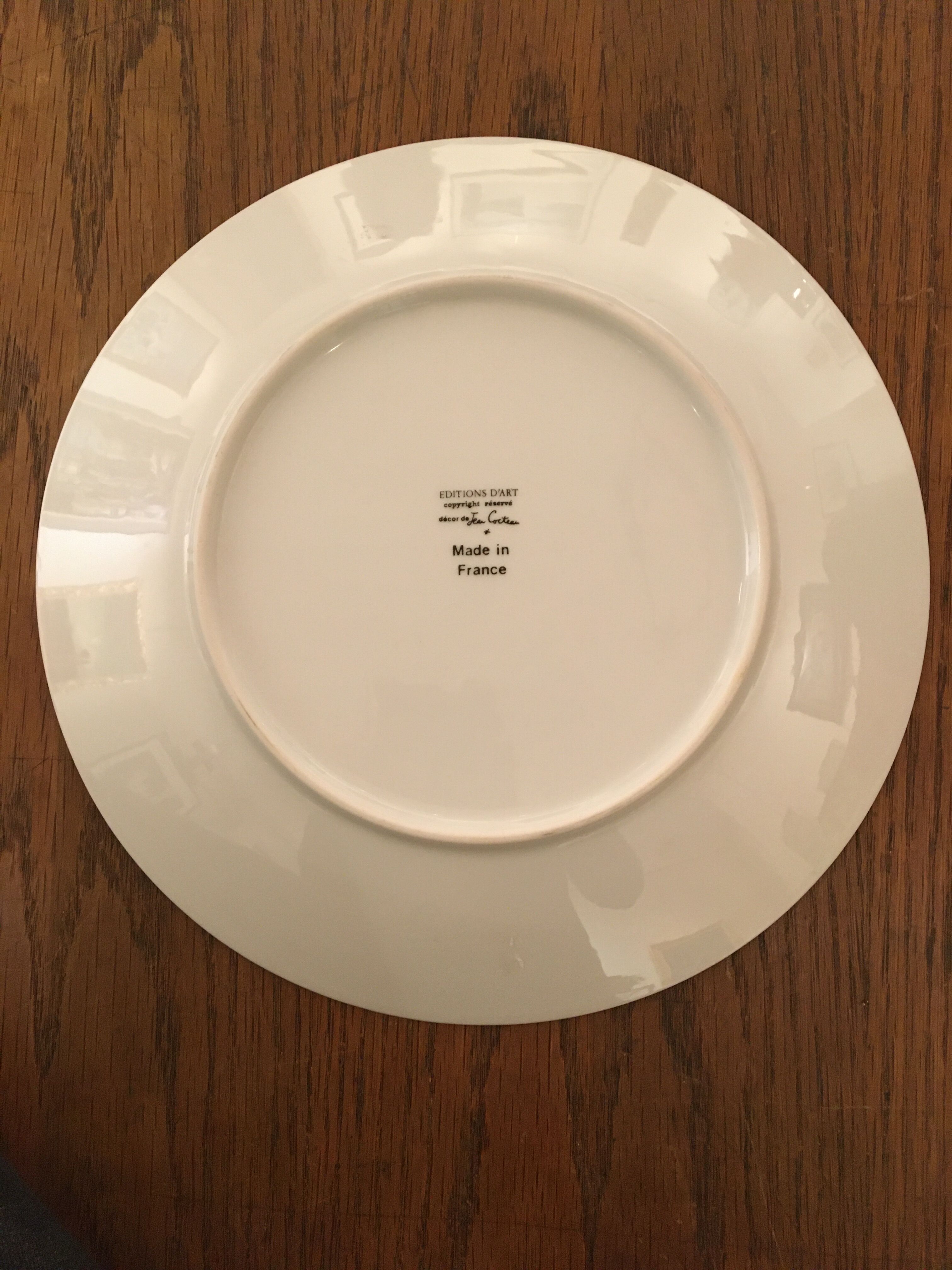 Jean Cocteau Plate