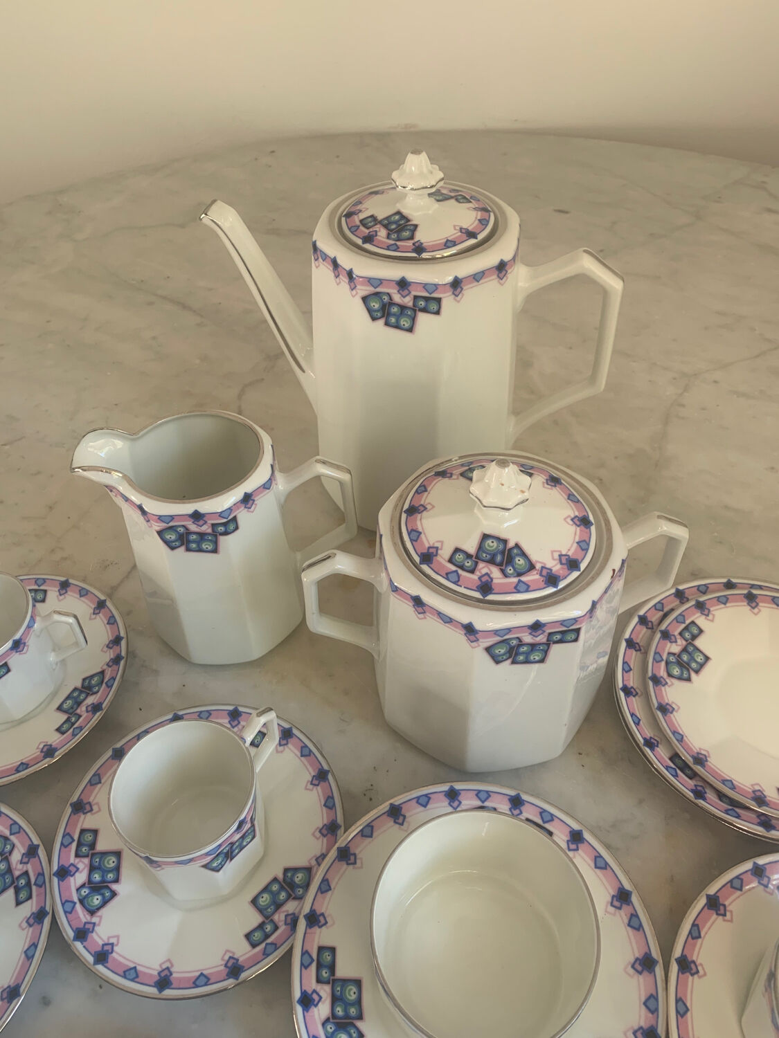 Art Deco coffee and tea service in Limoges