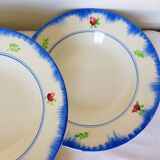 4 deep plates from Gien, Bagatelle model 210746
