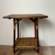 Wood and rattan table