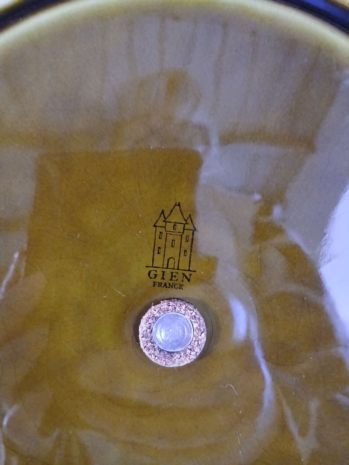 Antique cheese dish Gien