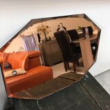 Art deco bevelled mirror  75x54cm