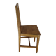 Solid beech chair with Scandinavian bistro wood seat