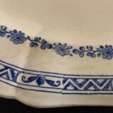 2 oval dishes serving in Gien 1900