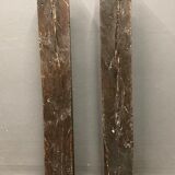 Pair of fifth columns gothic high epoch in oak
