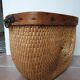 Wood and wicker pan