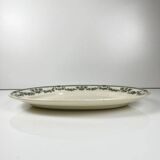 Oval plate model "Champagne", Badonviller, green