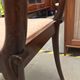 6 Art Nouveau chairs with brass marquetry