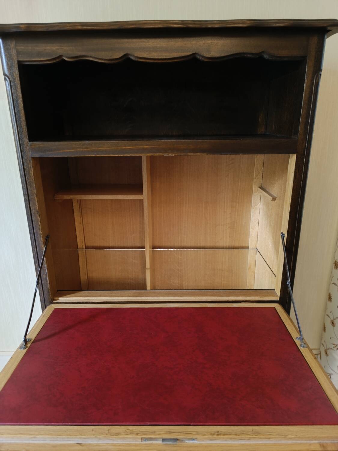 Vintage solid wood bar cabinet