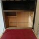 Vintage solid wood bar cabinet