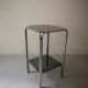 Fifth wheel console in chromed metal and smoked glass, design 1970