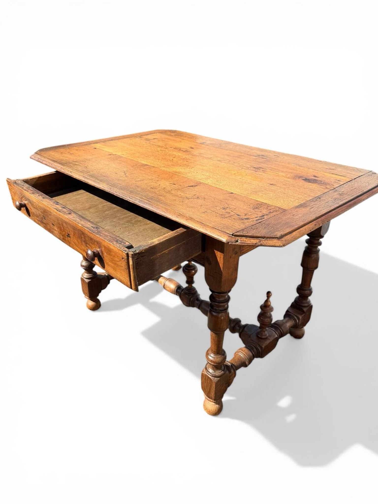Writing table/desk Louis XIV light oak 18th century