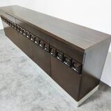 Graphical brutalist credenza, 1970s