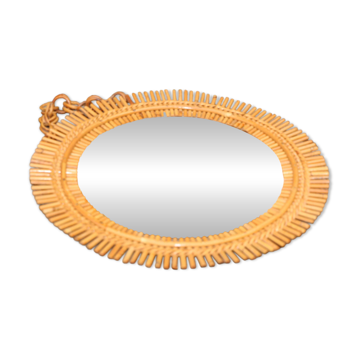 Rattan sun mirror 530mm