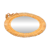 Miroir rotin soleil 530mm