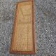 Beechwood piano bench with caning on the seat
