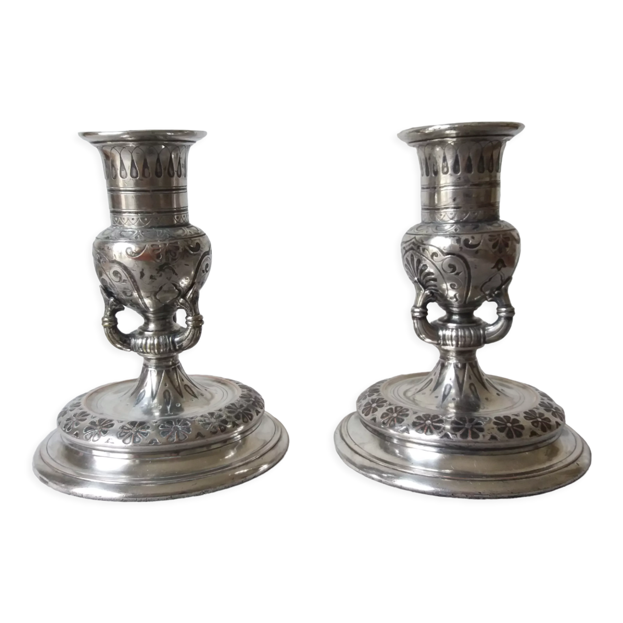 Pair of candlesticks candlesticks christofle