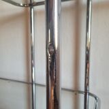 Étagère ronde chromée style Bauhaus