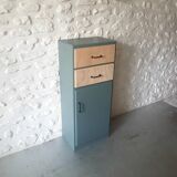 Vintage grey blue chest of drawers